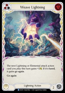 Weave Lightning (Yellow) [ELE181] (Tales of Aria - First) Rainbow Foil