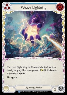 Weave Lightning (Blue) [ELE182] (Tales of Aria - First) Rainbow Foil