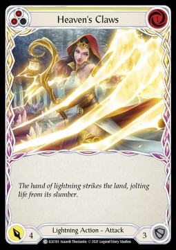 Heaven's Claws (Yellow) [ELE193] (Tales of Aria - First) Regular