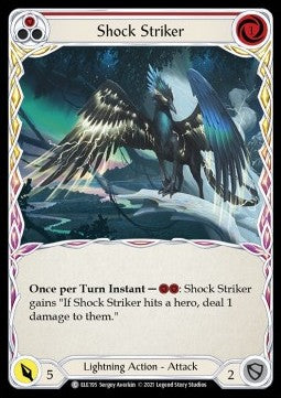 Shock Striker (Red) [ELE195] (Tales of Aria - First) Rainbow Foil