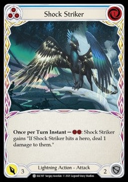 Shock Striker (Blue) [ELE197] (Tales of Aria - First) Rainbow Foil
