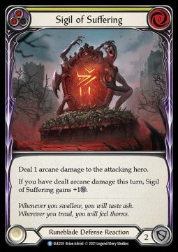 Sigil of Suffering (Yellow) [ELE228] (Tales of Aria - First) Rainbow Foil