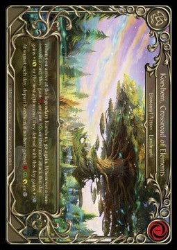Korshem, Crossroad of Elements [ELE000] (Tales of Aria - Unlimited) Rainbow Foil