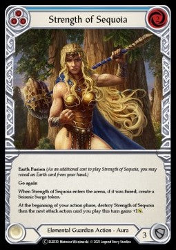 Strength of Sequoia (Blue) [ELE030] (Tales of Aria - Unlimited) Regular