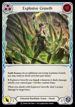 Explosive Growth (Blue) [ELE069] (Tales of Aria - Unlimited) Rainbow Foil