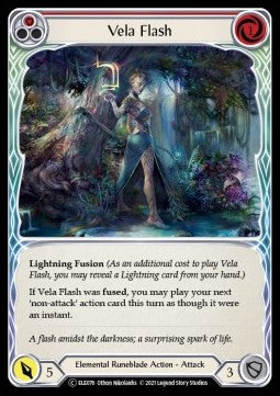 Vela Flash (Red) [ELE076] (Tales of Aria - Unlimited) Rainbow Foil