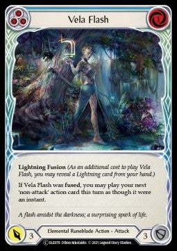 Vela Flash (Blue) [ELE078] (Tales of Aria - Unlimited) Rainbow Foil