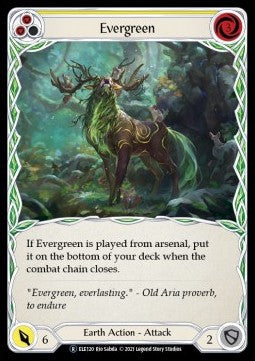 Evergreen (Yellow) [ELE120] (Tales of Aria - Unlimited) Rainbow Foil
