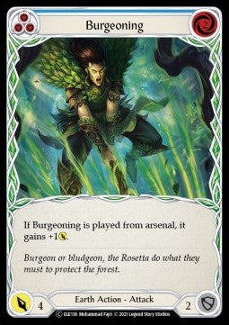 Burgeoning (Blue) [ELE136] (Tales of Aria - Unlimited) Rainbow Foil