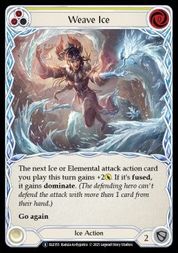 Weave Ice (Yellow) [ELE155] (Tales of Aria - Unlimited) Rainbow Foil