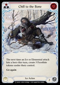Chill to the Bone (Red) [ELE163] (Tales of Aria - Unlimited) Rainbow Foil