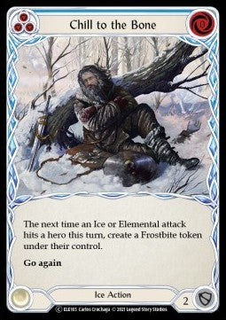 Chill to the Bone (Blue) [ELE165] (Tales of Aria - Unlimited) Rainbow Foil