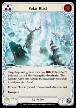 Polar Blast (Yellow) [ELE167] (Tales of Aria - Unlimited) Rainbow Foil
