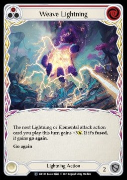 Weave Lightning (Red) [ELE180] (Tales of Aria - Unlimited) Regular