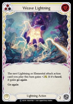 Weave Lightning (Yellow) [ELE181] (Tales of Aria - Unlimited) Regular