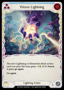 Weave Lightning (Blue) [ELE182] (Tales of Aria - Unlimited) Rainbow Foil