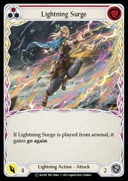 Lightning Surge (Red) [ELE189] (Tales of Aria - Unlimited) Rainbow Foil