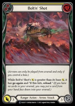 Bolt'n' Shot (Yellow) [ELE217] (Tales of Aria - Unlimited) Rainbow Foil