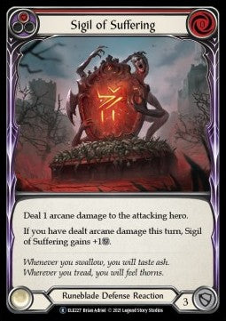 Sigil of Suffering (Red) [ELE227] (Tales of Aria - Unlimited) Regular