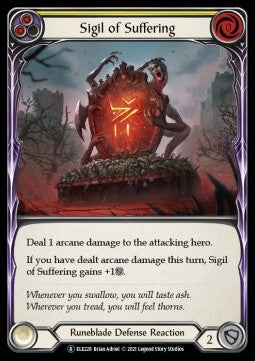 Sigil of Suffering (Yellow) [ELE228] (Tales of Aria - Unlimited) Regular