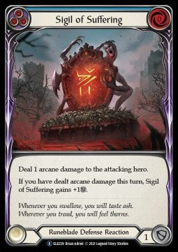 Sigil of Suffering (Blue) [ELE229] (Tales of Aria - Unlimited) Regular