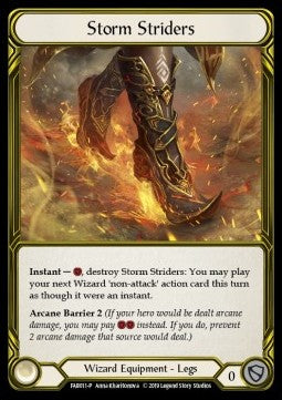 Storm Striders [FAB011] (FAB Promos) Gold Cold Foil