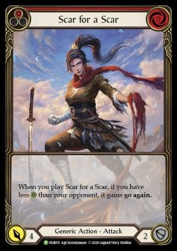 Scar for a Scar (Red) [FAB015] (FAB Promos) Rainbow Foil