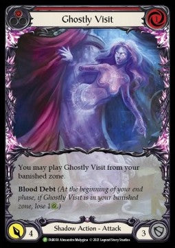 Ghostly Visit (Red) (Extended Art) [FAB038] (FAB Promos) Rainbow Foil