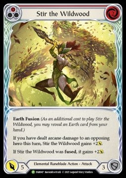 Stir the Wildwood (Red) (Alternate Art) [FAB047] (FAB Promos) Rainbow Foil
