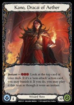 Kano, Dracai of Aether [HER012] (Hero Promos) Cold Foil