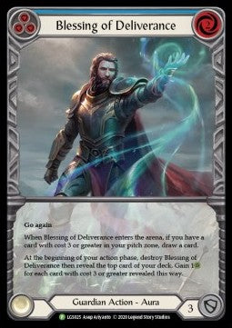 Blessing of Deliverance (Blue) [LGS025] (LGS Promos) Rainbow Foil