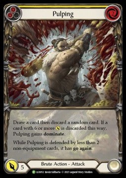 Pulping (Yellow) (Extended Art) [LGS052] (LGS Promos) Rainbow Foil