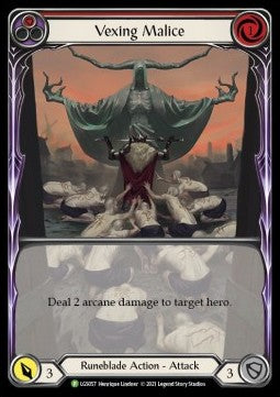 Vexing Malice (Red) (Extended Art) [LGS057] (LGS Promos) Rainbow Foil