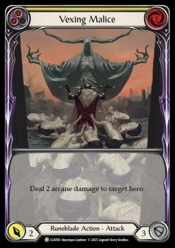 Vexing Malice (Yellow) (Extended Art) [LGS058] (LGS Promos) Rainbow Foil