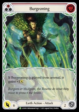 Burgeoning (Red) (Extended Art) [LGS069] (LGS Promos) Rainbow Foil