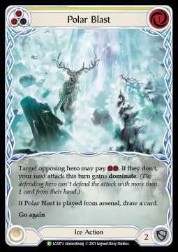Polar Blast (Yellow) (Extended Art) [LGS073] (LGS Promos) Rainbow Foil
