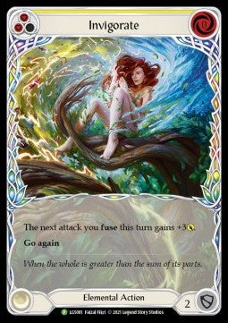 Invigorate (Yellow) (Extended Art) [LGS081] (LGS Promos) Rainbow Foil