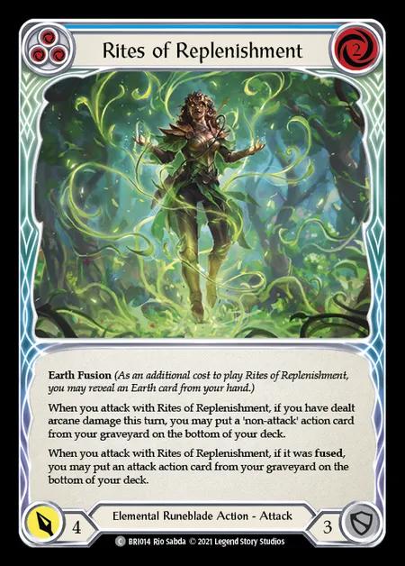 Rites of Replenishment (Blue) [BRI014] (Tales of Aria - Briar Blitz Deck) Regular