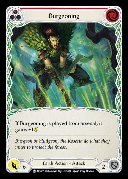 Burgeoning (Red) [BRI017] (Tales of Aria - Briar Blitz Deck) Regular