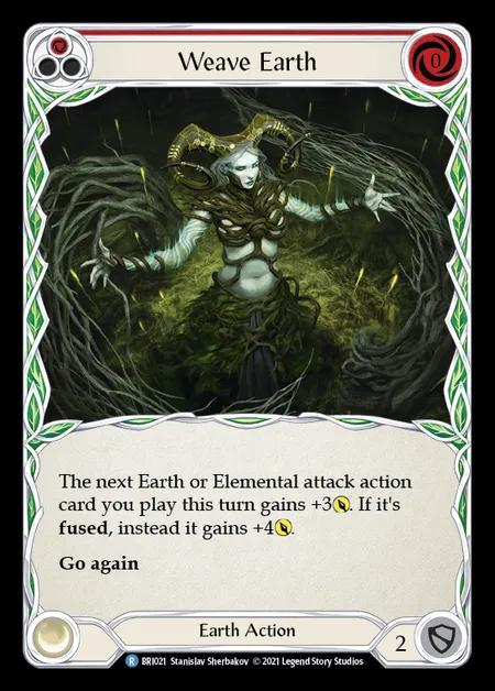 Weave Earth (Red) [BRI021] (Tales of Aria - Briar Blitz Deck) Regular