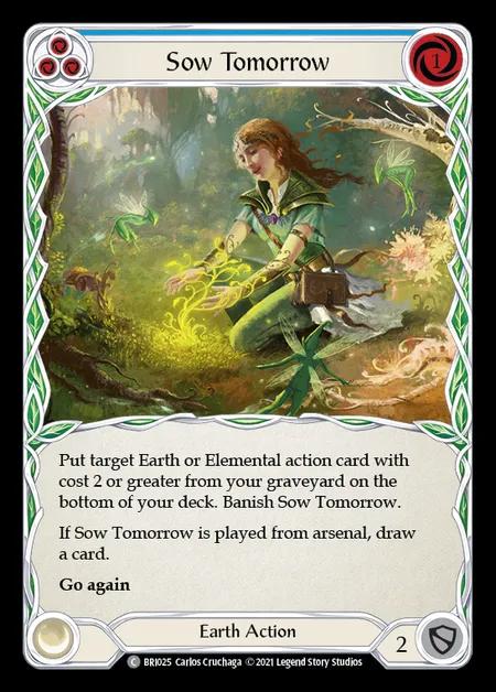 Sow Tomorrow (Blue) [BRI025] (Tales of Aria - Briar Blitz Deck) Regular