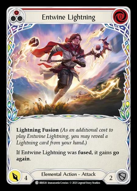 Entwine Lightning (Red) [BRI028] (Tales of Aria - Briar Blitz Deck) Regular