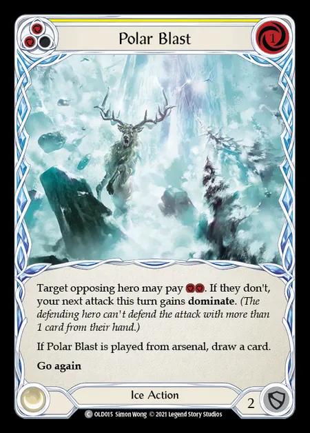Polar Blast (Yellow) [OLD015] (Tales of Aria - Oldhim Blitz Deck) Regular