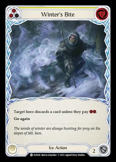Winter's Bite (Yellow) [OLD016] (Tales of Aria - Oldhim Blitz Deck) Regular
