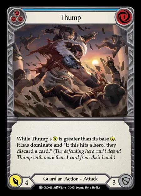 Thump (Blue) [OLD029] (Tales of Aria - Oldhim Blitz Deck) Regular