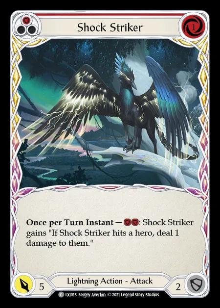 Shock Striker (Red) [LXI015] (Tales of Aria - Lexi Blitz Deck) Regular