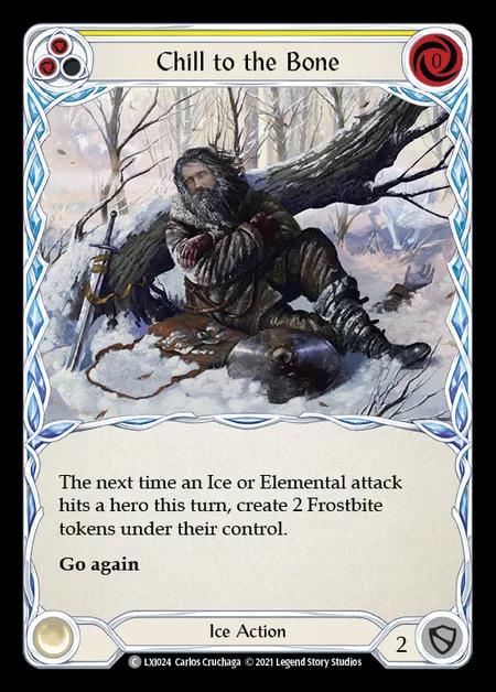 Chill to the Bone (Yellow) [LXI024] (Tales of Aria - Lexi Blitz Deck)