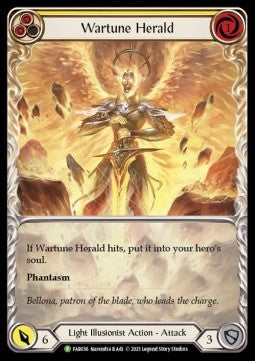 Wartune Herald (Yellow) (Extended Art) [FAB036] (FAB Promos) Rainbow Foil