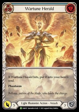 Wartune Herald (Blue) (Extended Art) [FAB037] (FAB Promos) Rainbow Foil