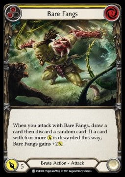 Bare Fangs (Yellow) [EVR009] (Everfest - First) Regular